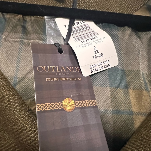 Torrid Outlander Fur Riding Coat BNWT Size 2 - Picture 4 of 15